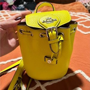 Coach bucket mini backpack